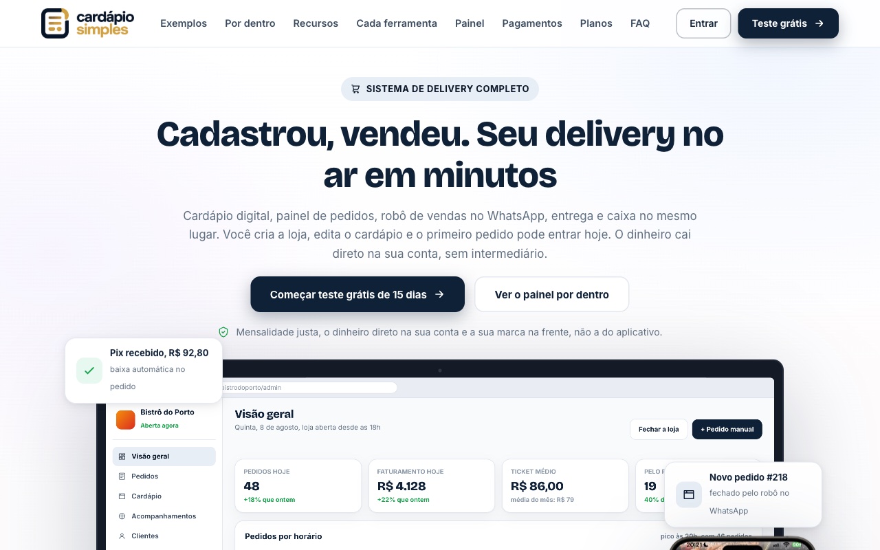 Cardápio Simples
